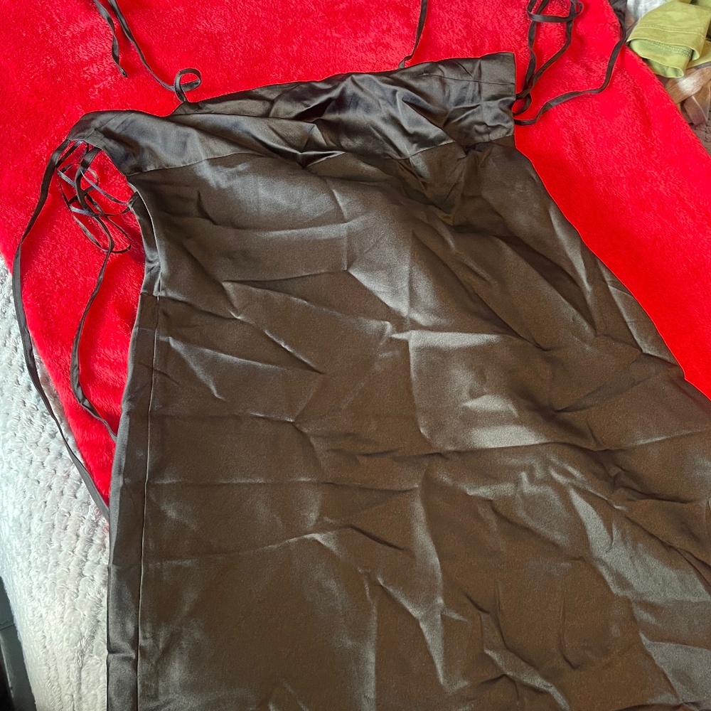 Mini satin dress